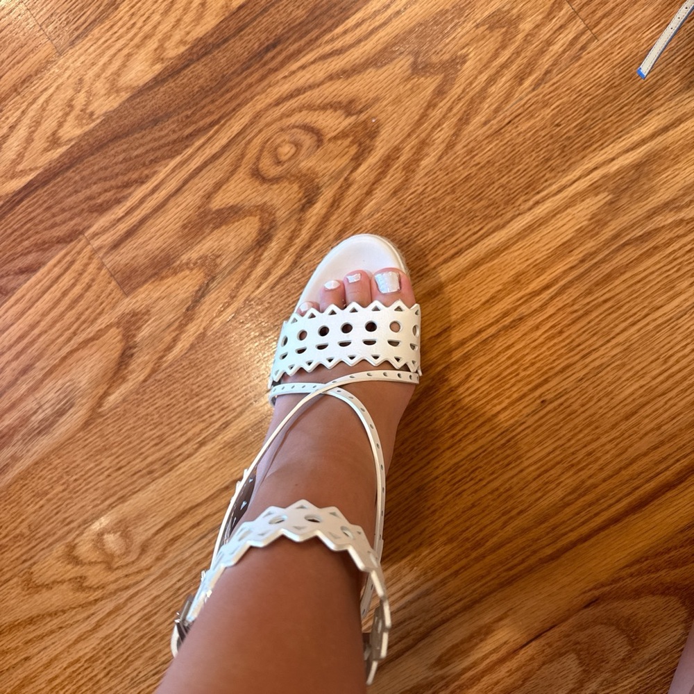 Alia White Platform Sandals